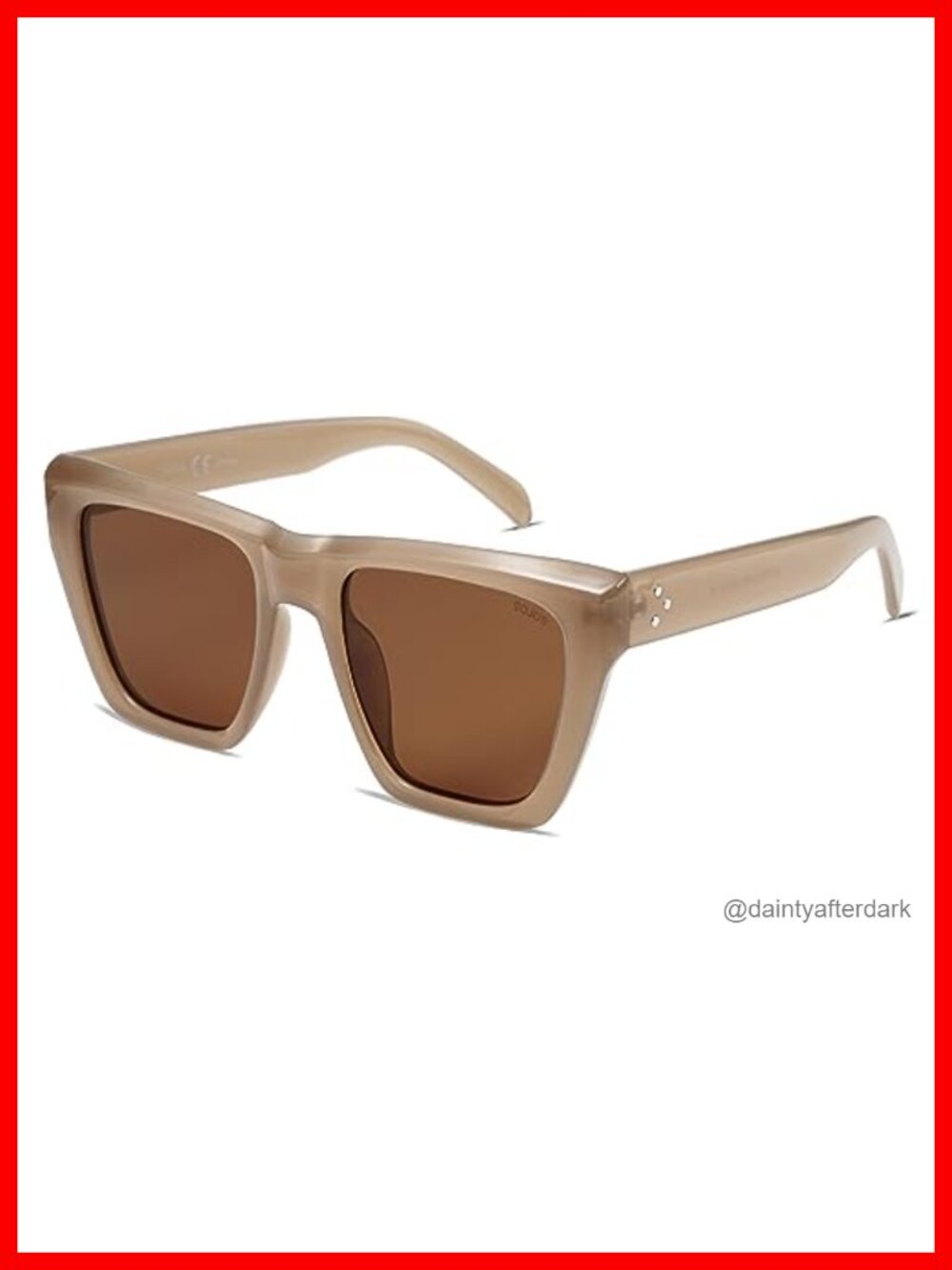 Fashion Oversized Square Cat Eye Polarized Sunglasses for Women